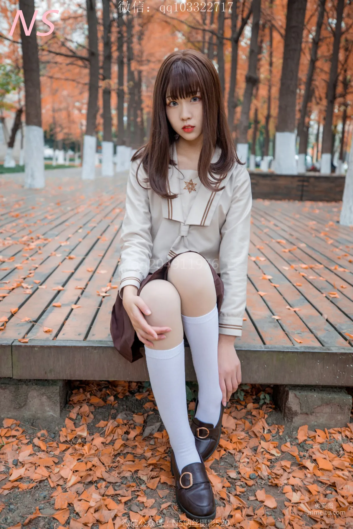 枫之少女《白丝肉丝萌萌哒的枫》 [纳丝摄影] 写真集24