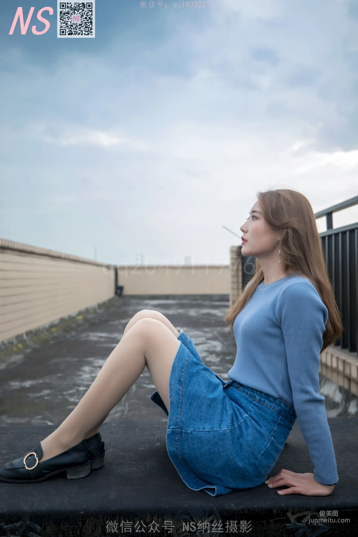 舒怡《女神天台肉色丝袜》 [纳丝摄影] 写真集54