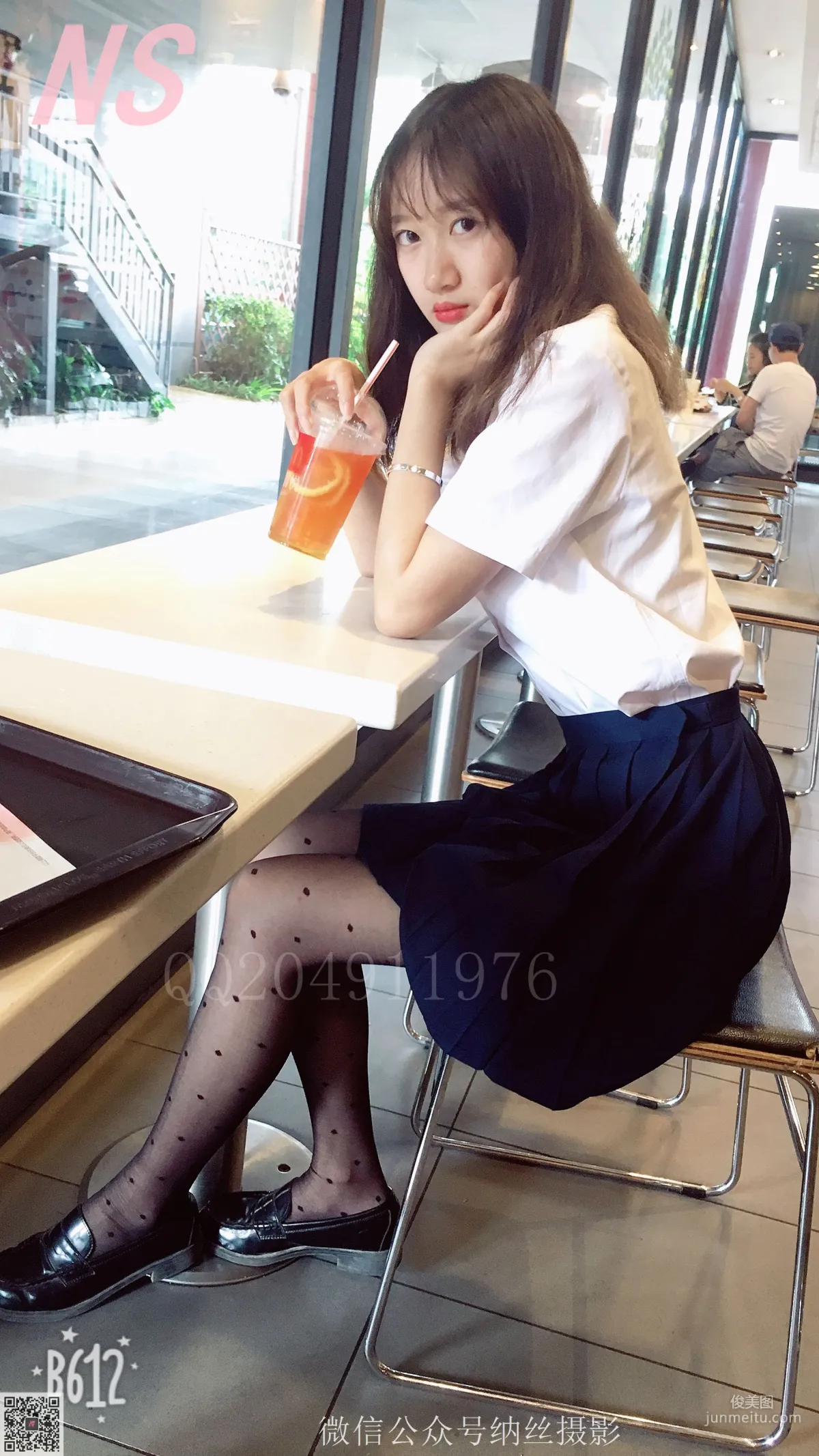 Wen Wen, OL Black Polka Dot Stockings [NASI] NO.057 Photo Set photo 10