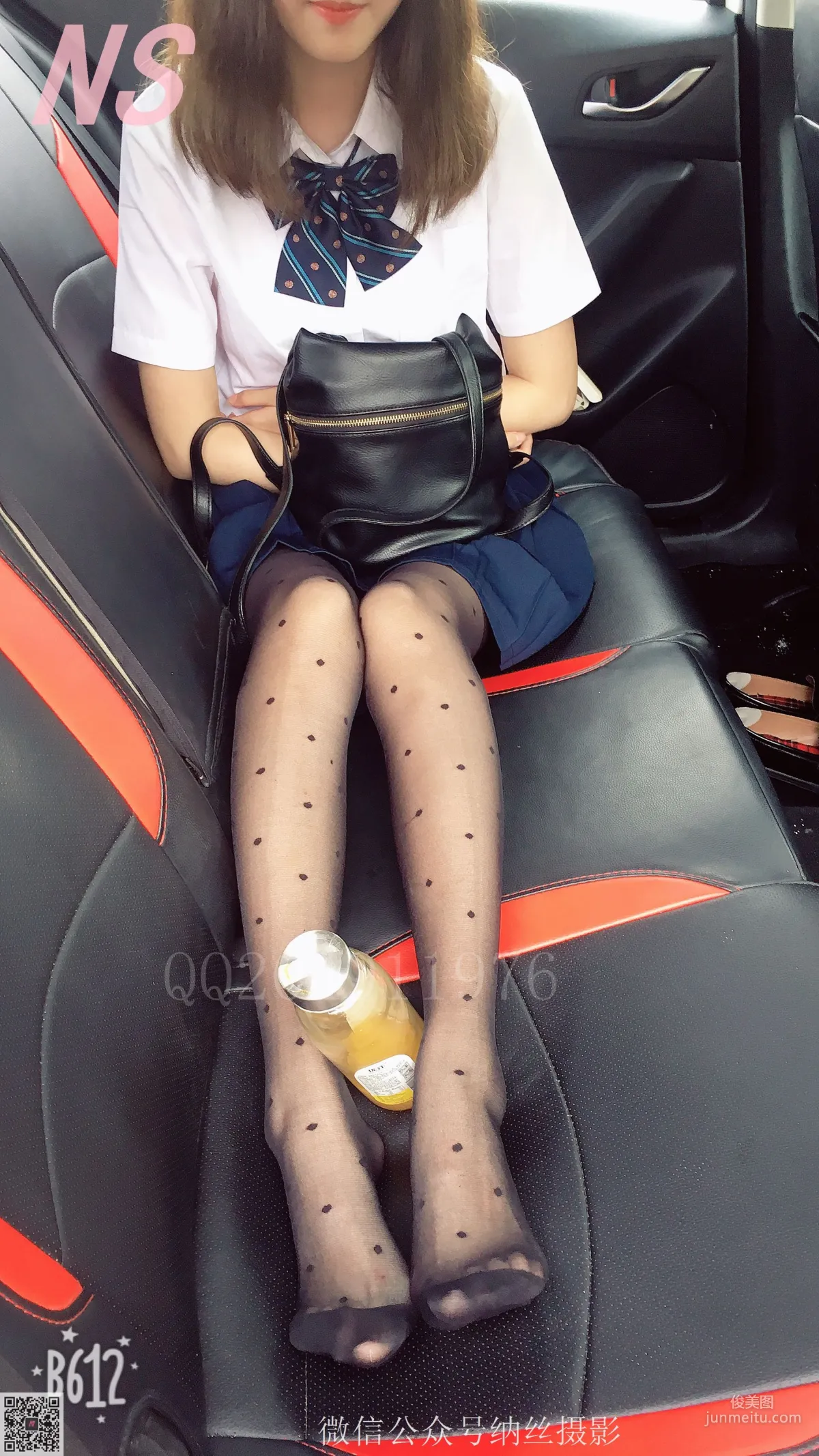 Wen Wen, OL Black Polka Dot Stockings [NASI] NO.057 Photo Set photo 34