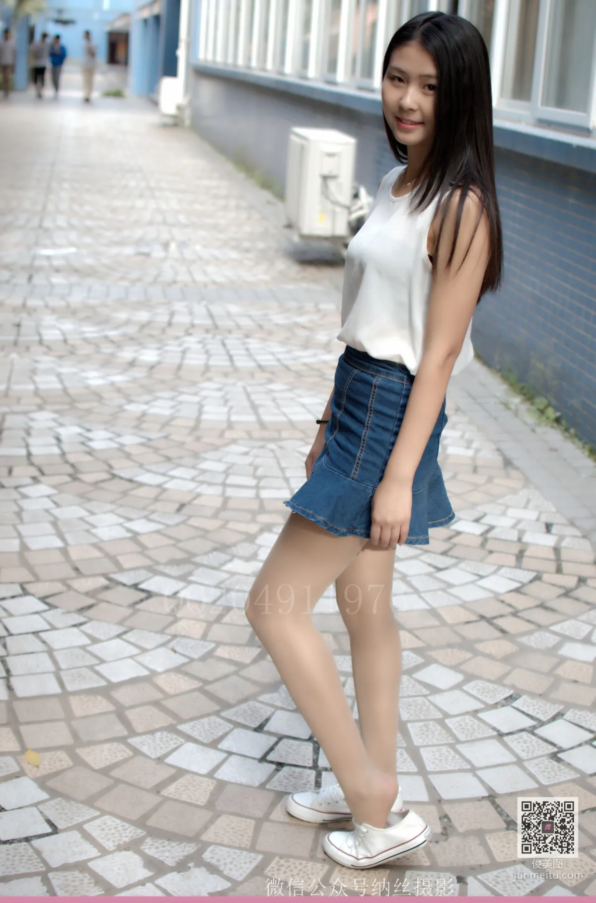 Zhang Yuner, Pure Girl Classroom Flesh-Colored Stockings and Feet [NASI] NO.025 Photo Set photo 71