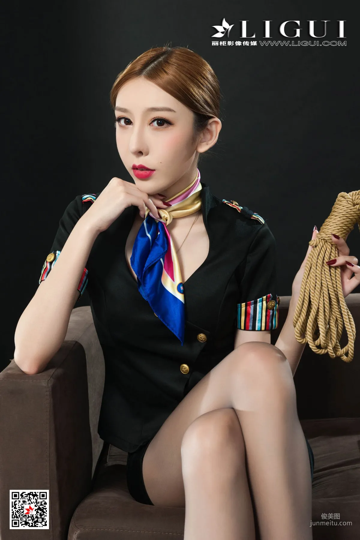 Tu Zi, Flight Attendant Rope Bondage [Ligui] Photo Set photo 9