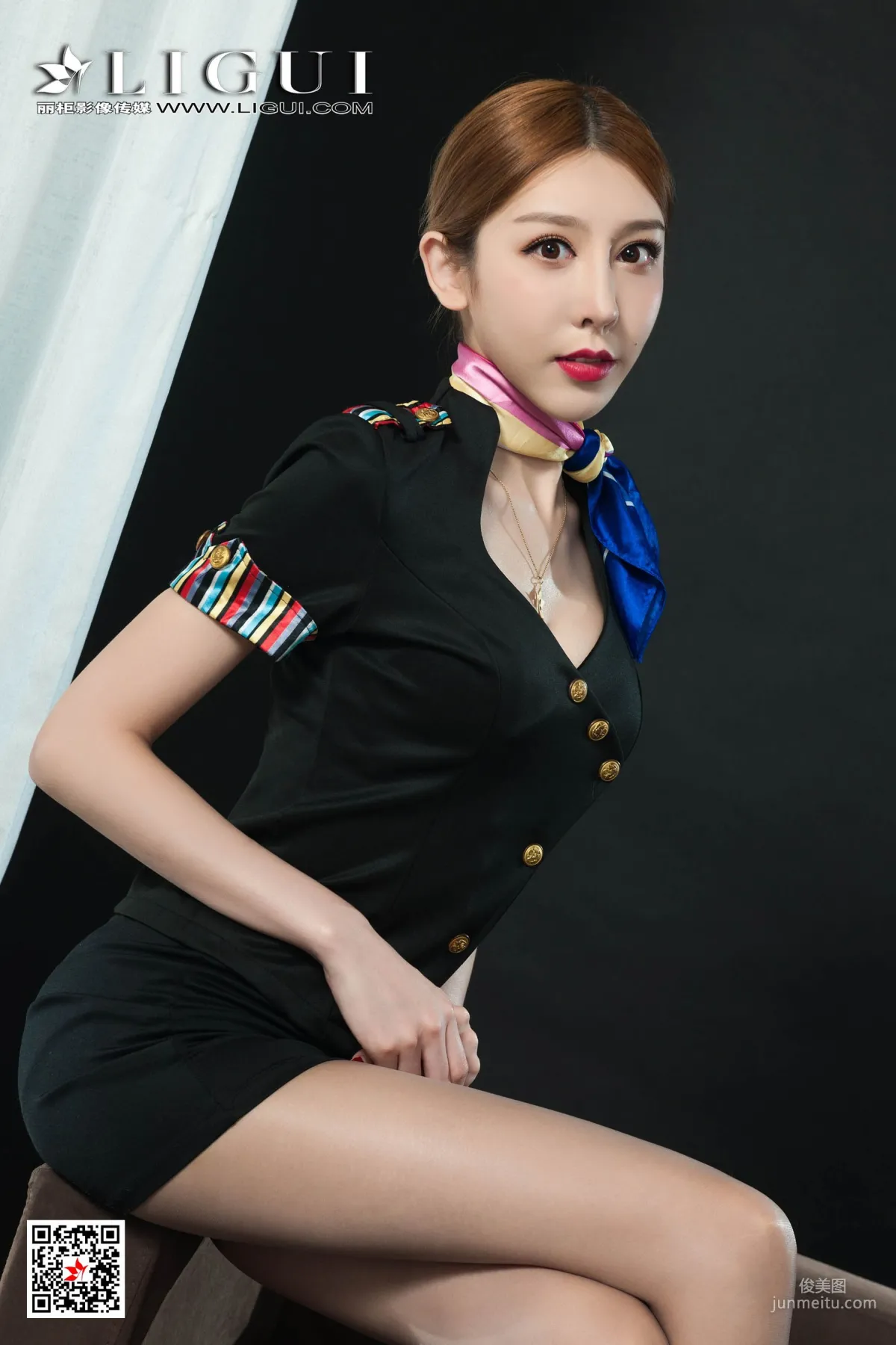 Tu Zi, Flight Attendant Rope Bondage [Ligui] Photo Set photo 41