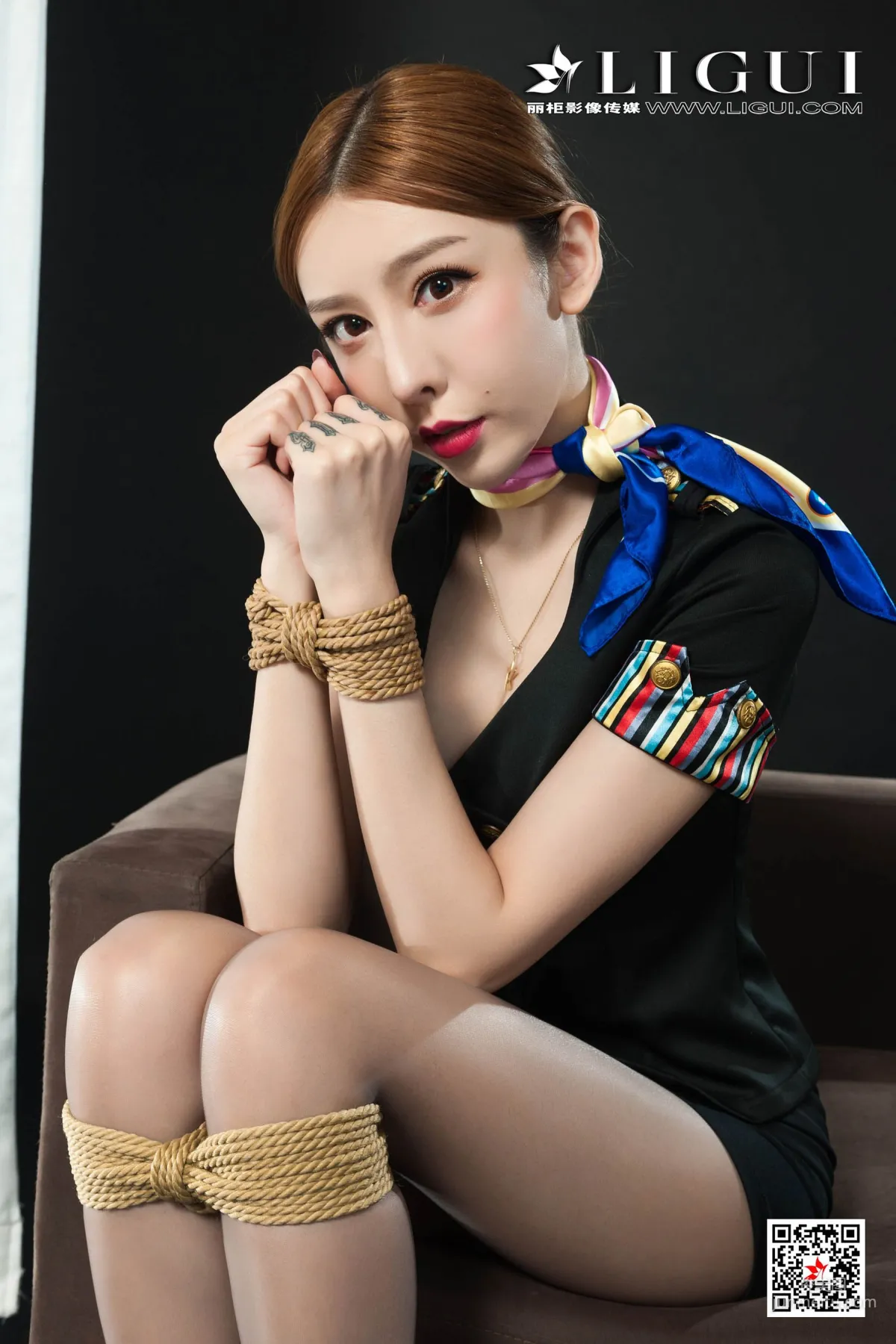 Tu Zi, Flight Attendant Rope Bondage [Ligui] Photo Set photo 3