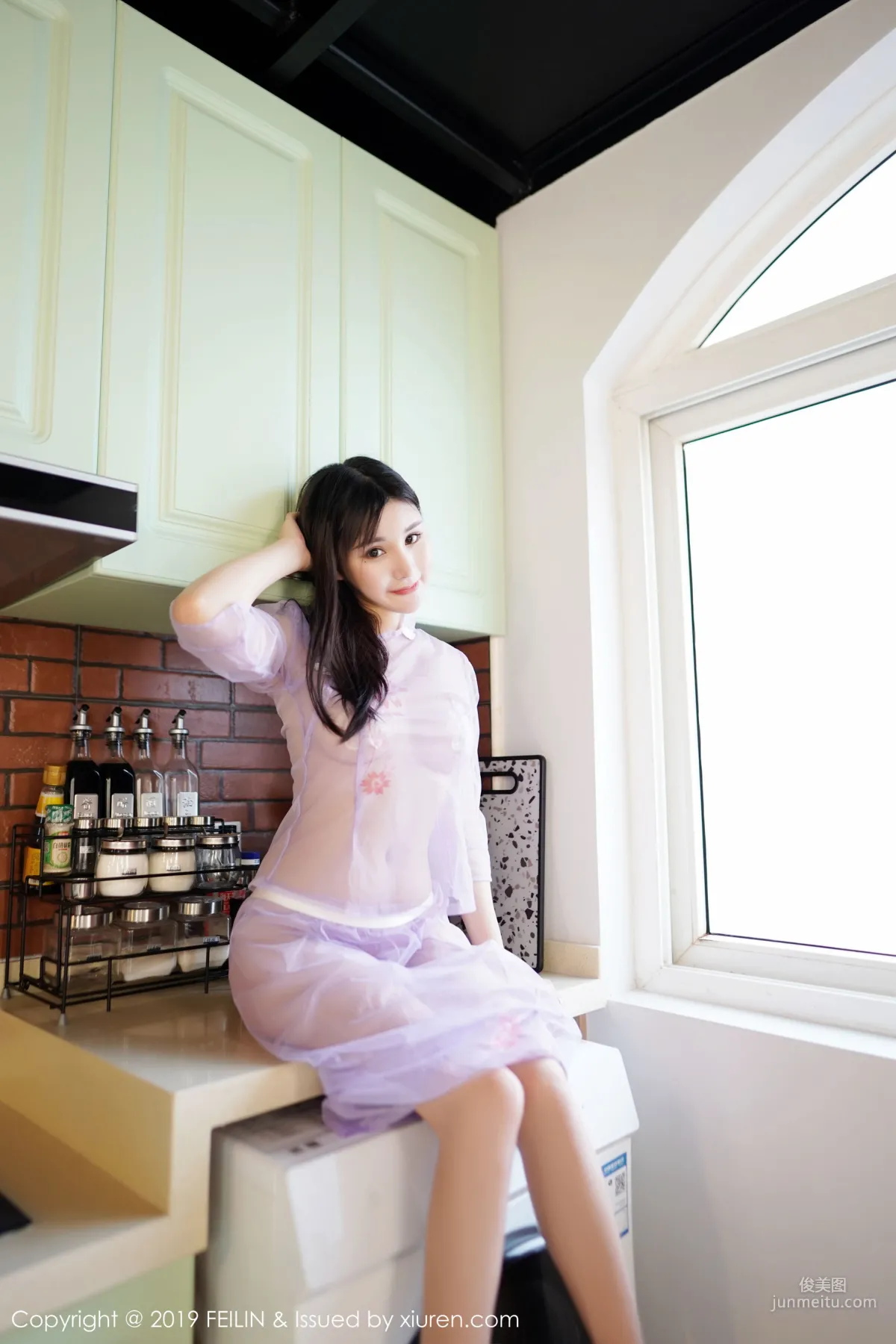 Celina Qingyan, Sexy Bikini and Pink Sheer Lingerie Temptation [FeiLin] VOL.216 Photo Set photo 27