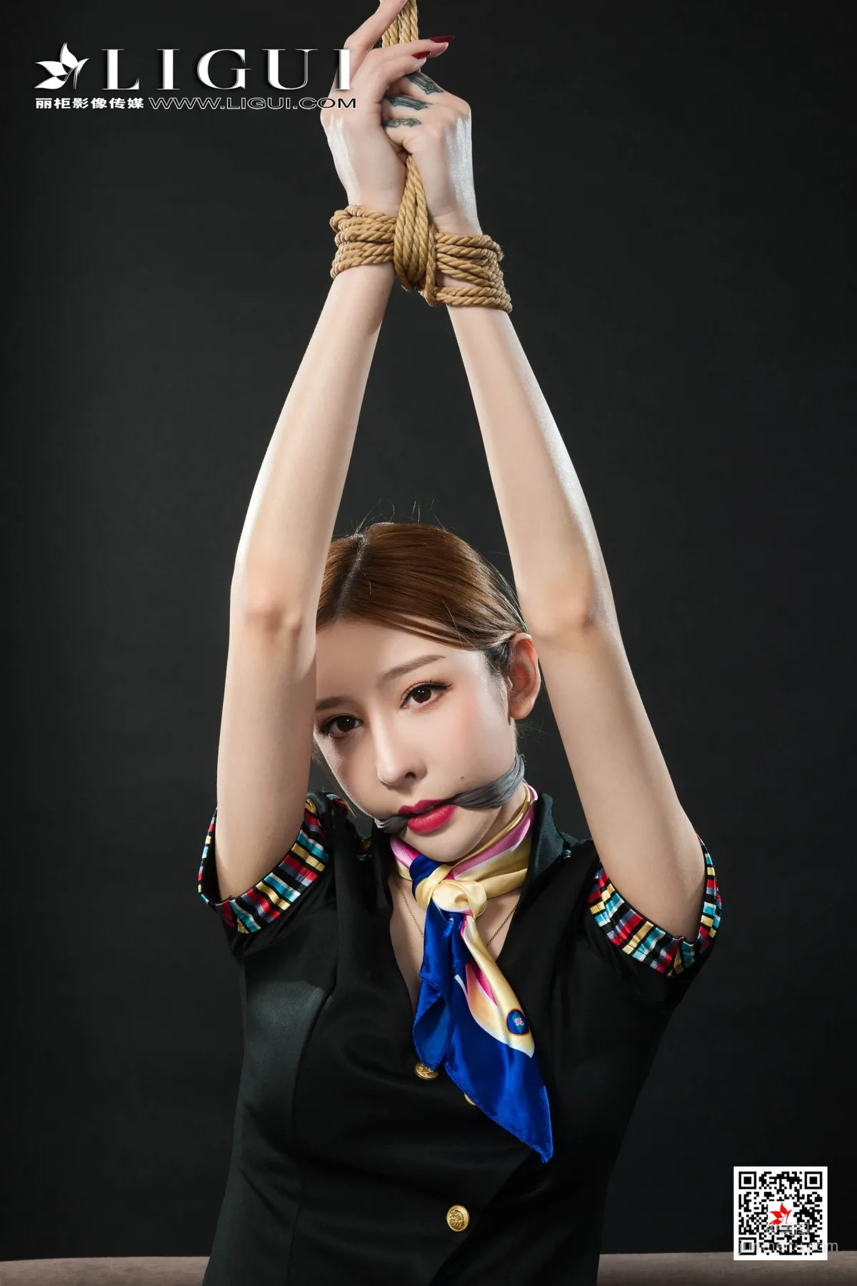 Tu Zi, Flight Attendant Rope Bondage [Ligui] Photo Set photo 2