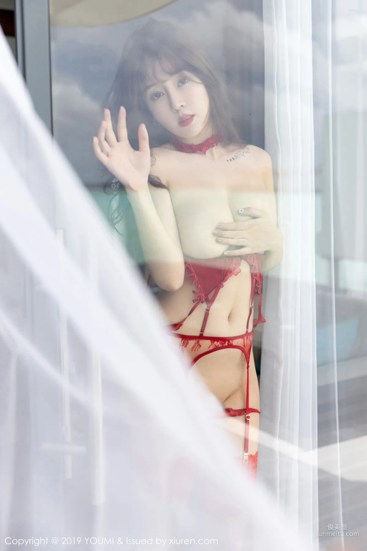 Wang Yuchun, The Charm of Lace Net Stockings Tied One by One, [YouMi] Vol.373 Photo Set photo 39