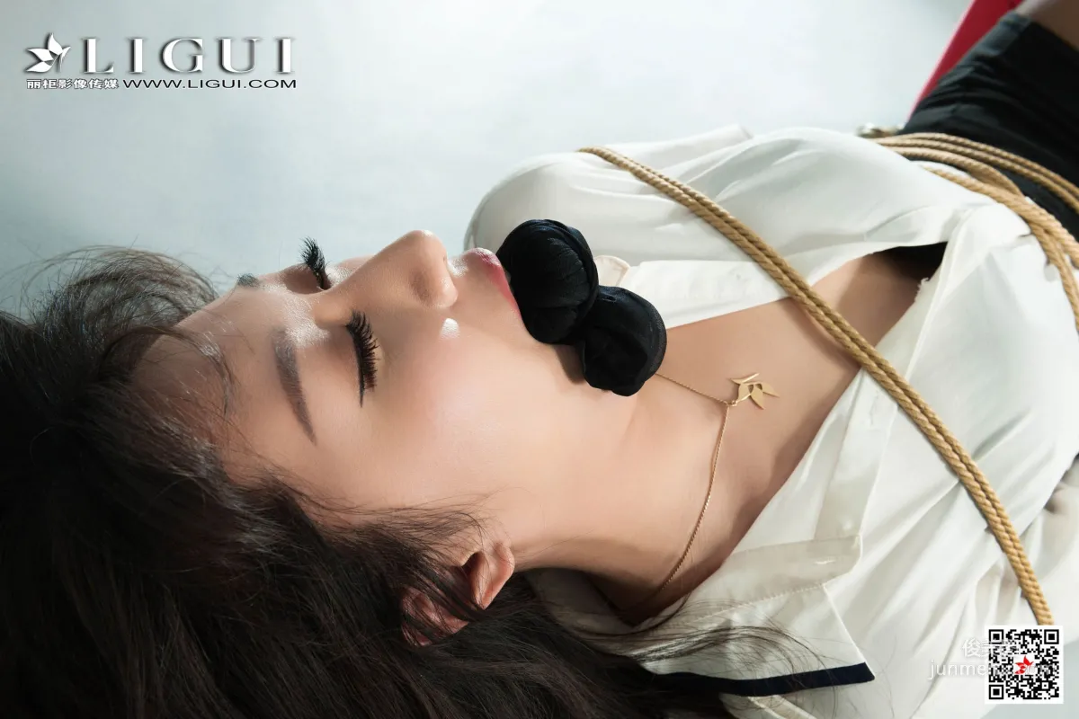 軒軒《黑絲OL捆綁繩藝》 [麗櫃Ligui] 寫真集 56