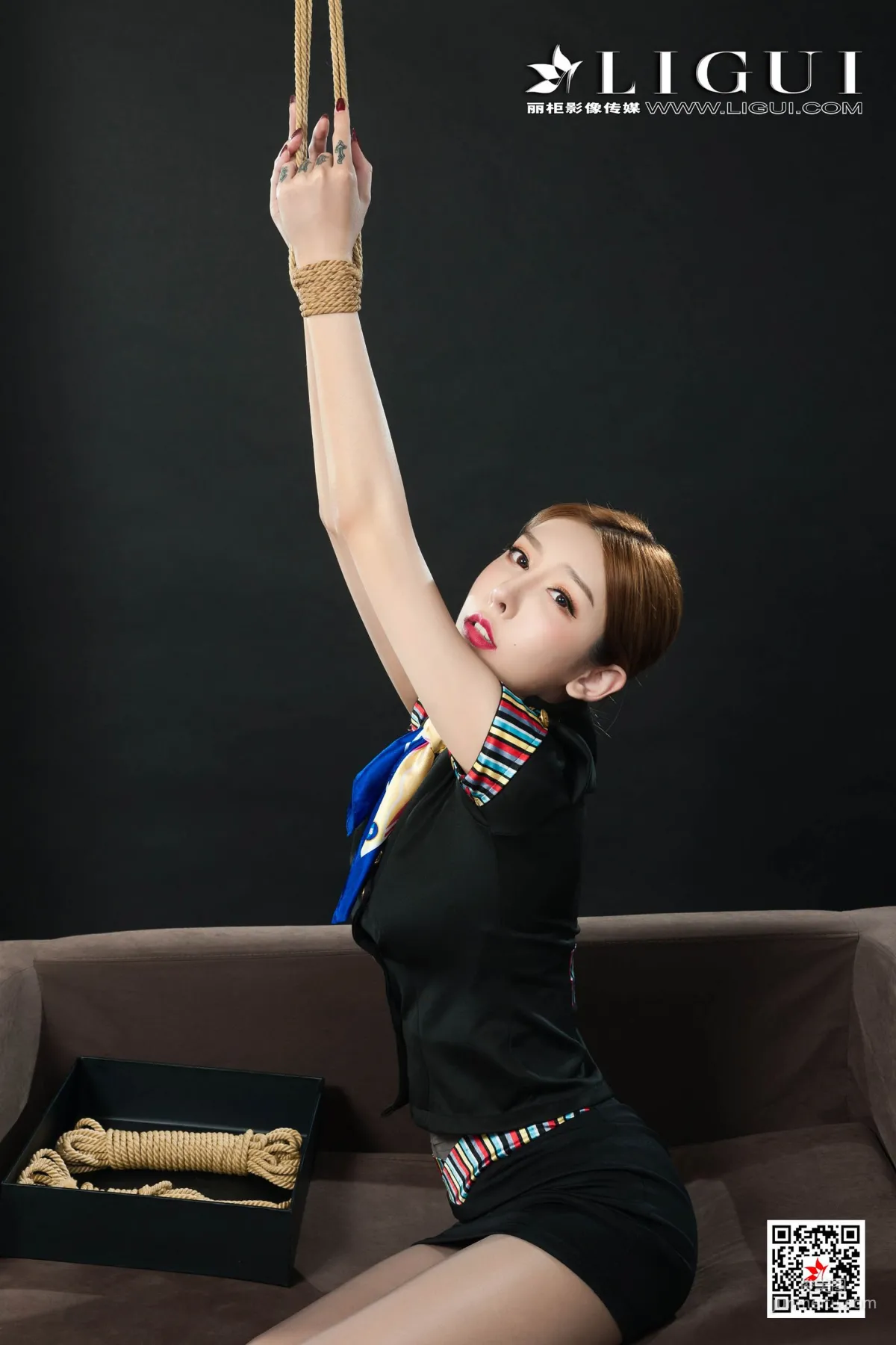 Tu Zi, Flight Attendant Rope Bondage [Ligui] Photo Set photo 16