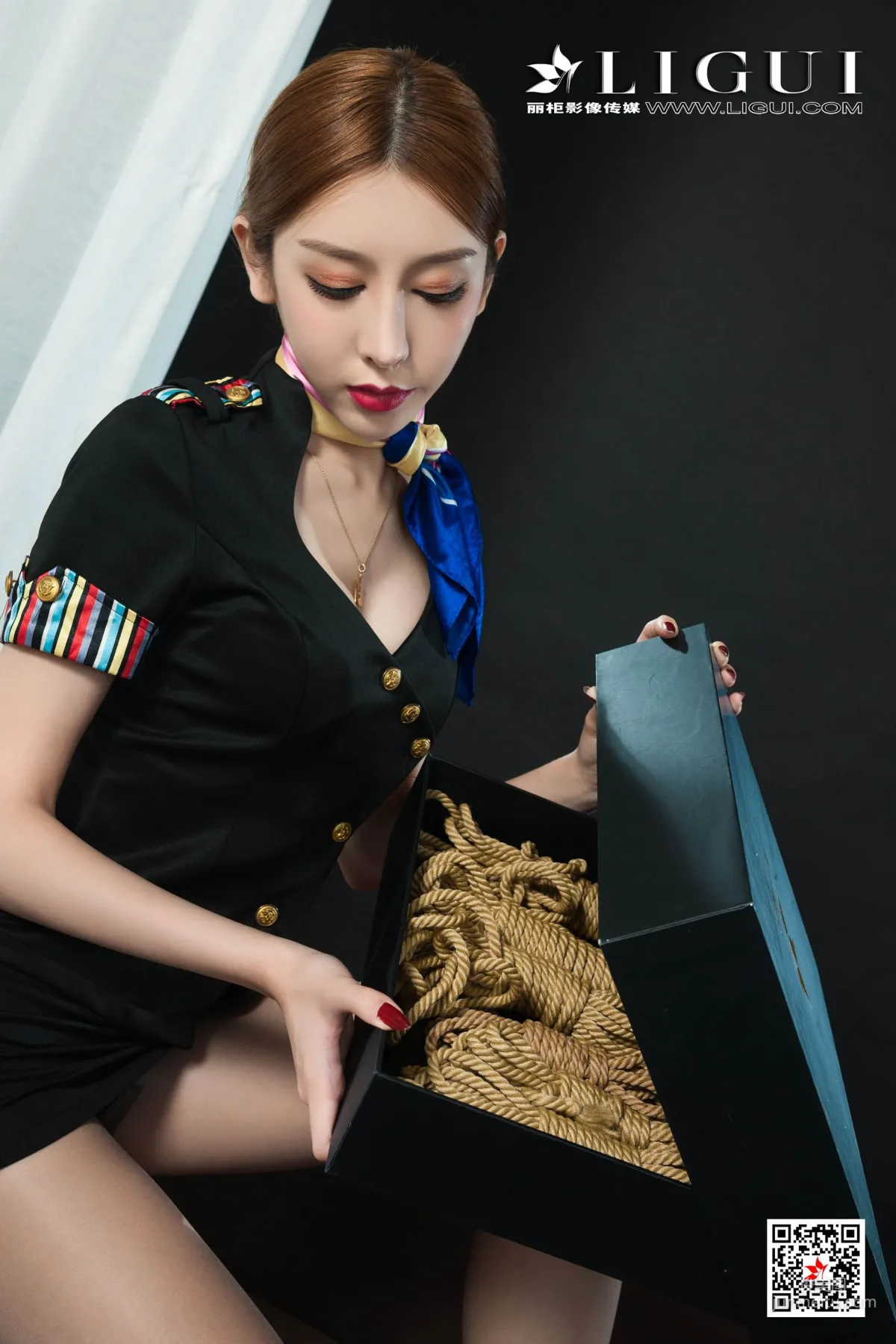 Tu Zi, Flight Attendant Rope Bondage [Ligui] Photo Set photo 22
