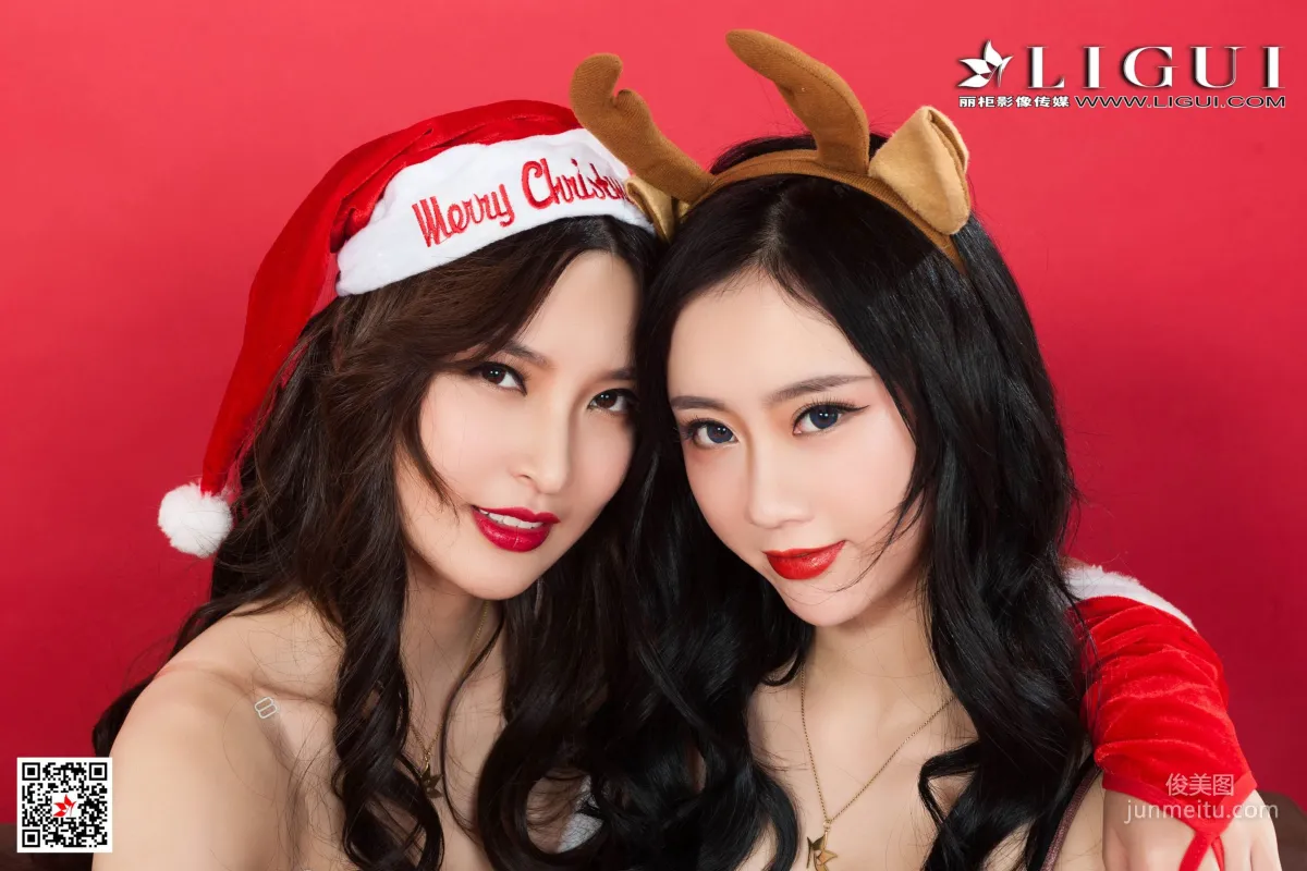 雪糕&然然《聖誕絲襪禮物》 [麗櫃Ligui] 寫真集 57