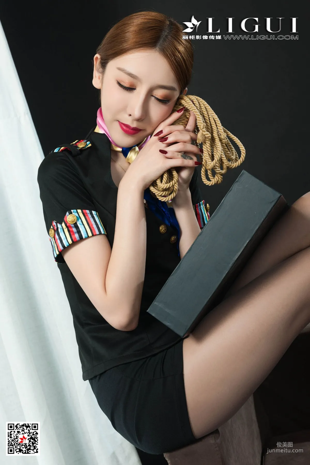 Tu Zi, Flight Attendant Rope Bondage [Ligui] Photo Set photo 31