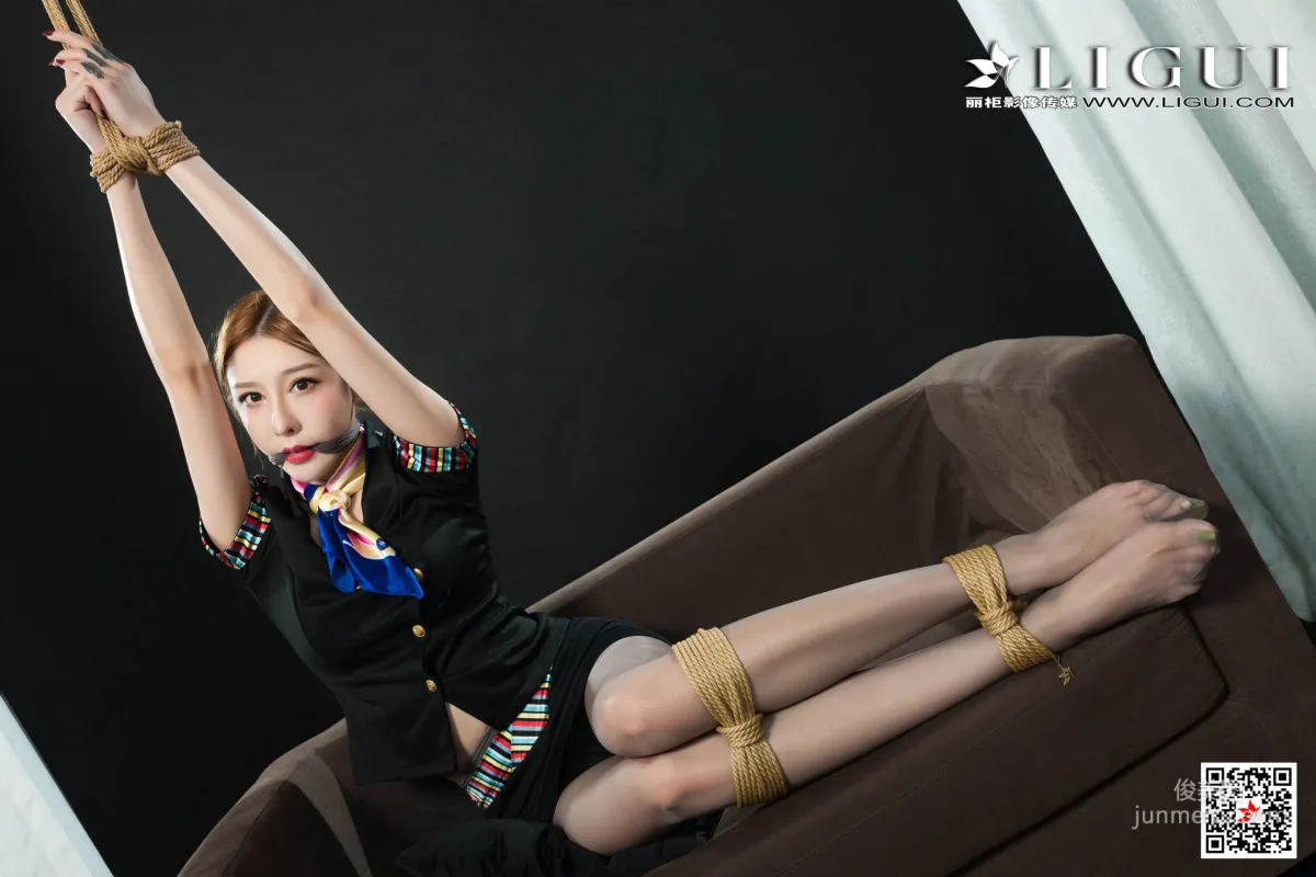 Tu Zi, Flight Attendant Rope Bondage [Ligui] Photo Set photo 55