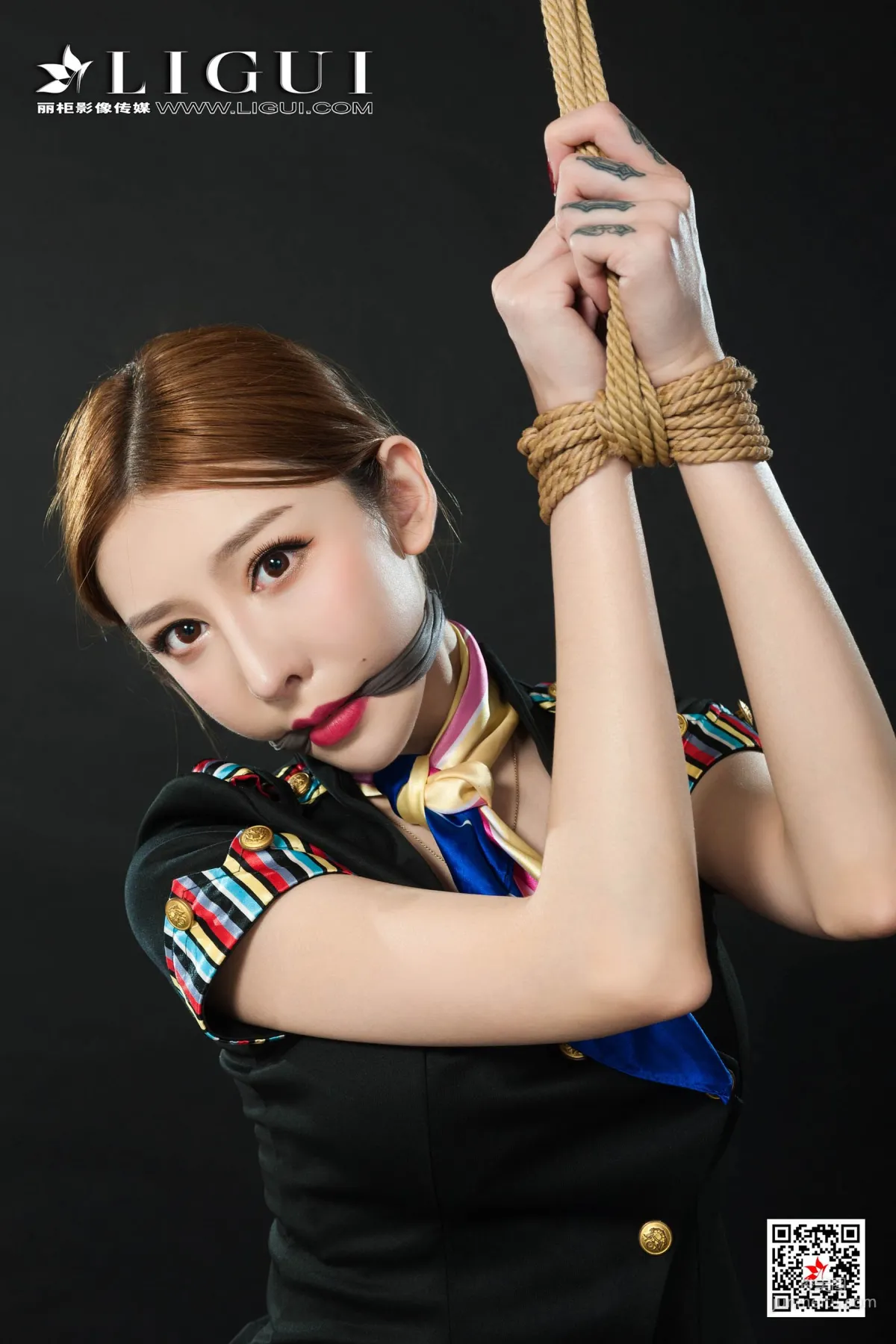 Tu Zi, Flight Attendant Rope Bondage [Ligui] Photo Set photo 43