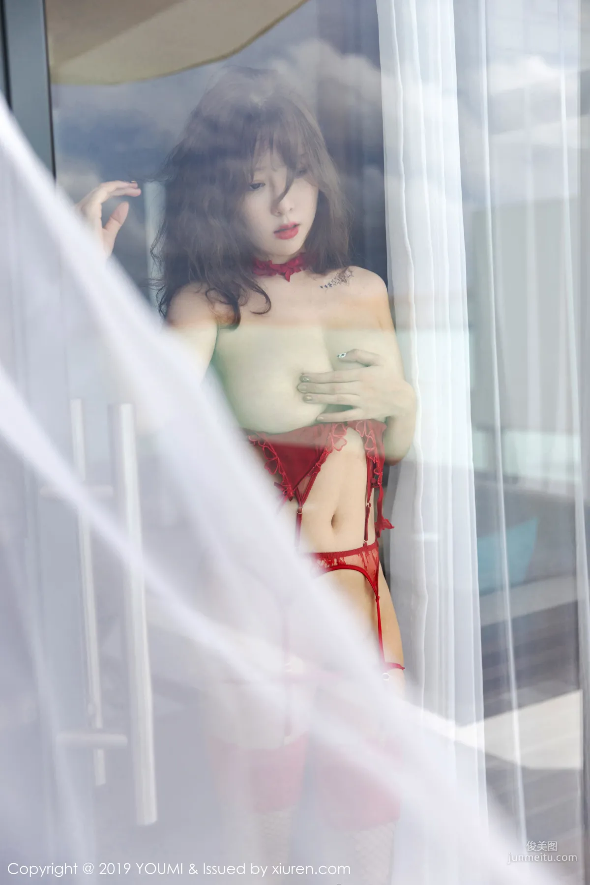 Wang Yuchun, The Charm of Lace Net Stockings Tied One by One, [YouMi] Vol.373 Photo Set photo 38