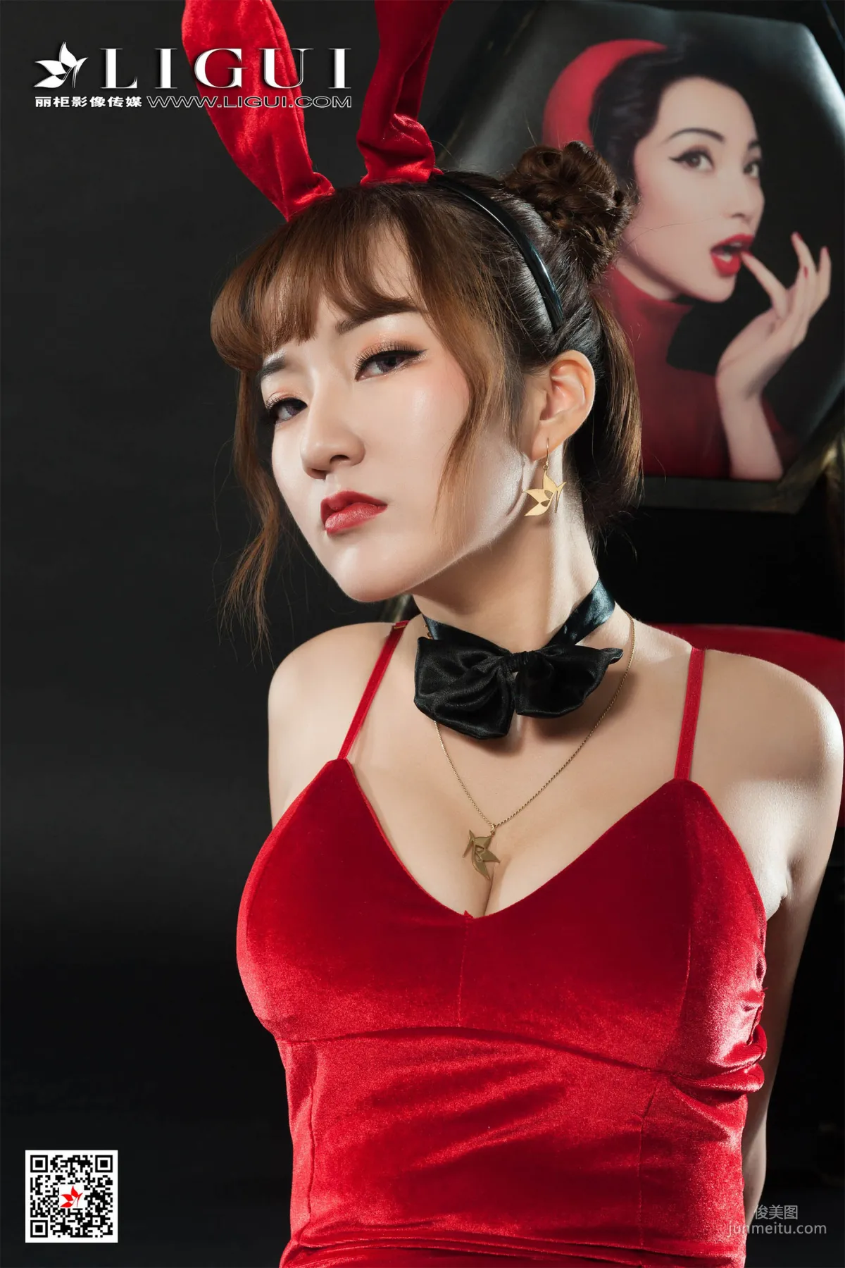 汐汐《黑丝镣铐兔女郎》 [丽柜Ligui] 写真集6