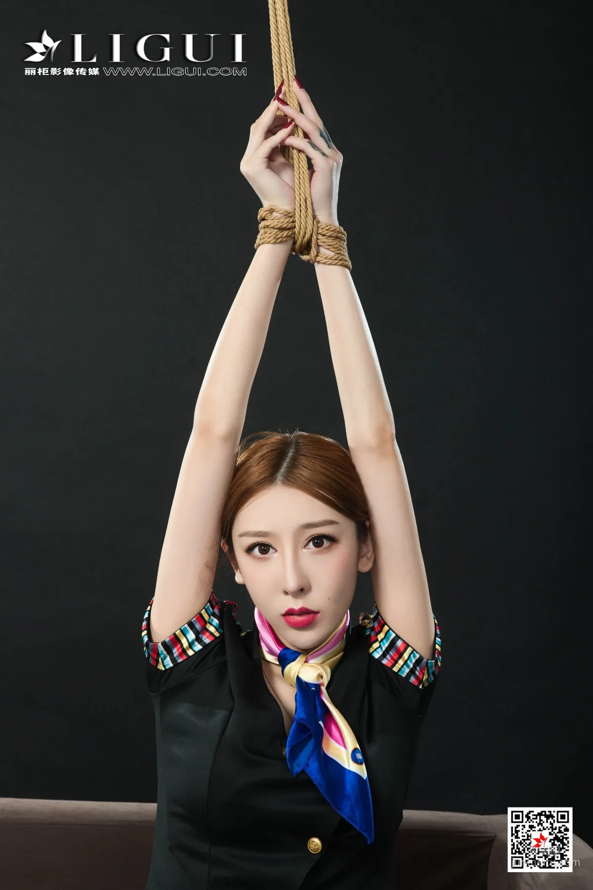 Tu Zi, Flight Attendant Rope Bondage [Ligui] Photo Set photo 48