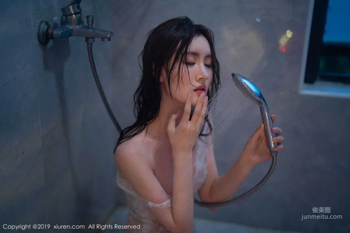 Shen Mengyao, Dripping and Crystal Clear Bathroom Wet Body, Graceful Posture Fully Showing Charm [XiuRen] No.1784 Photo Set photo 32