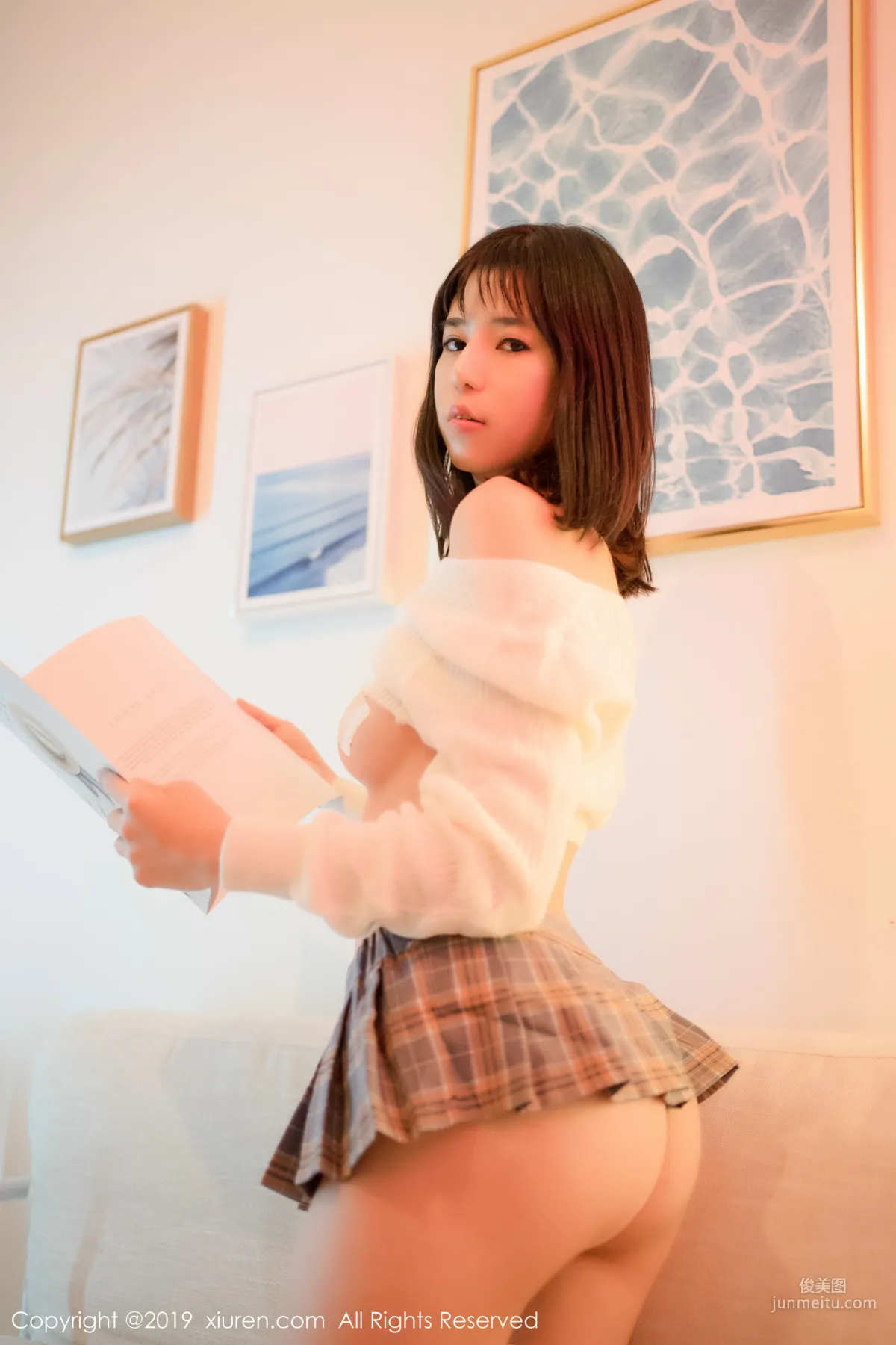 Ai Lili "Sheer Lingerie and Student Uniform Series" [XiuRen] No.1791 Photo Set photo 36