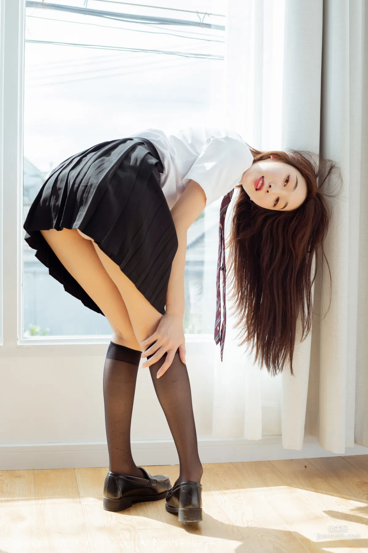 Xiao Jiuyue Student Uniform and Stockings [XiuRen] No.1729 Photo Set photo 20