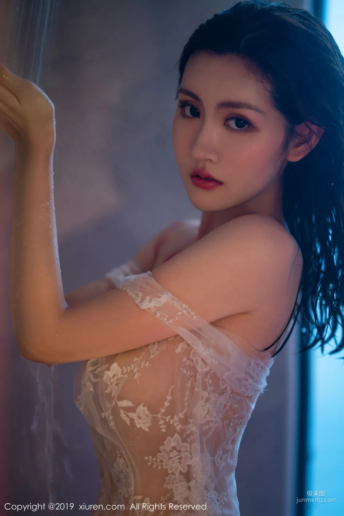 Shen Mengyao, Dripping and Crystal Clear Bathroom Wet Body, Graceful Posture Fully Showing Charm [XiuRen] No.1784 Photo Set photo 7