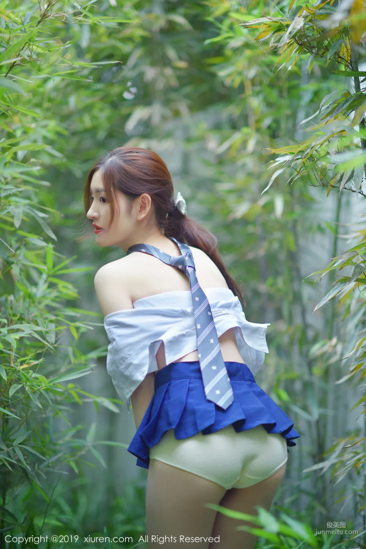 Shen Mengyao, Outdoor Bamboo Forest Shoot [XiuRen] No.1733 Photo Set photo 39