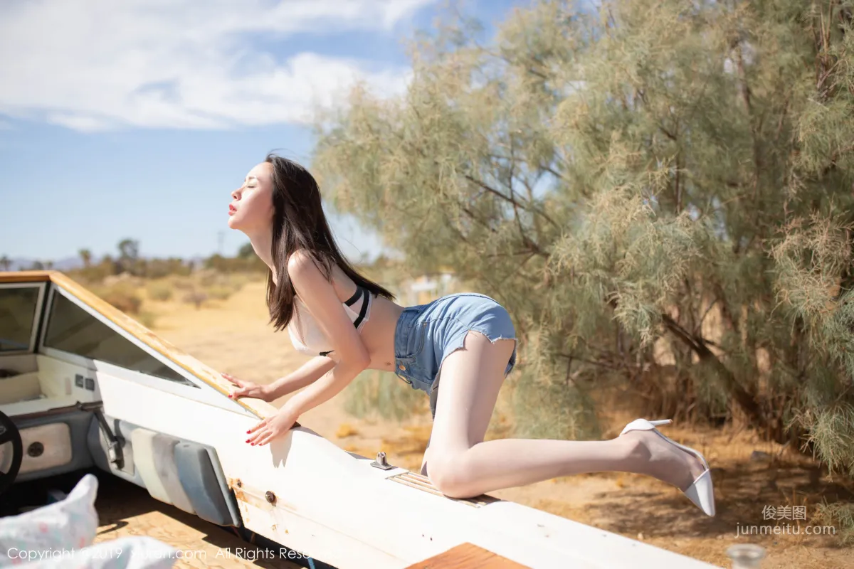 Meng Xinyue, Outdoor Yacht Vacuum Stockings on Deck [XiuRen] No.1710 Photo Set photo 16