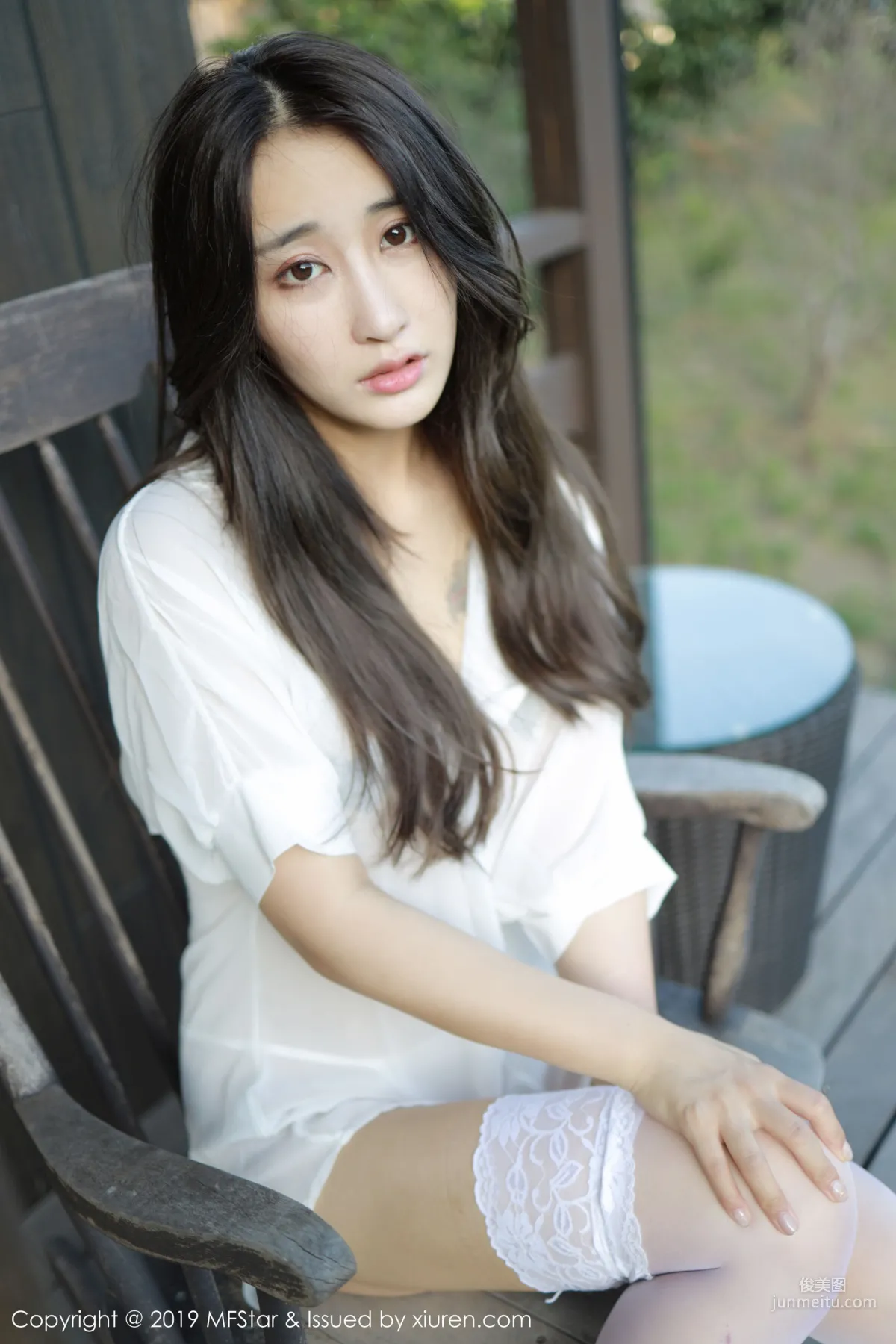 Betty Lin Zixin, Premium White Shirt Lady [MFStar] Vol.219 Photo Set photo 52