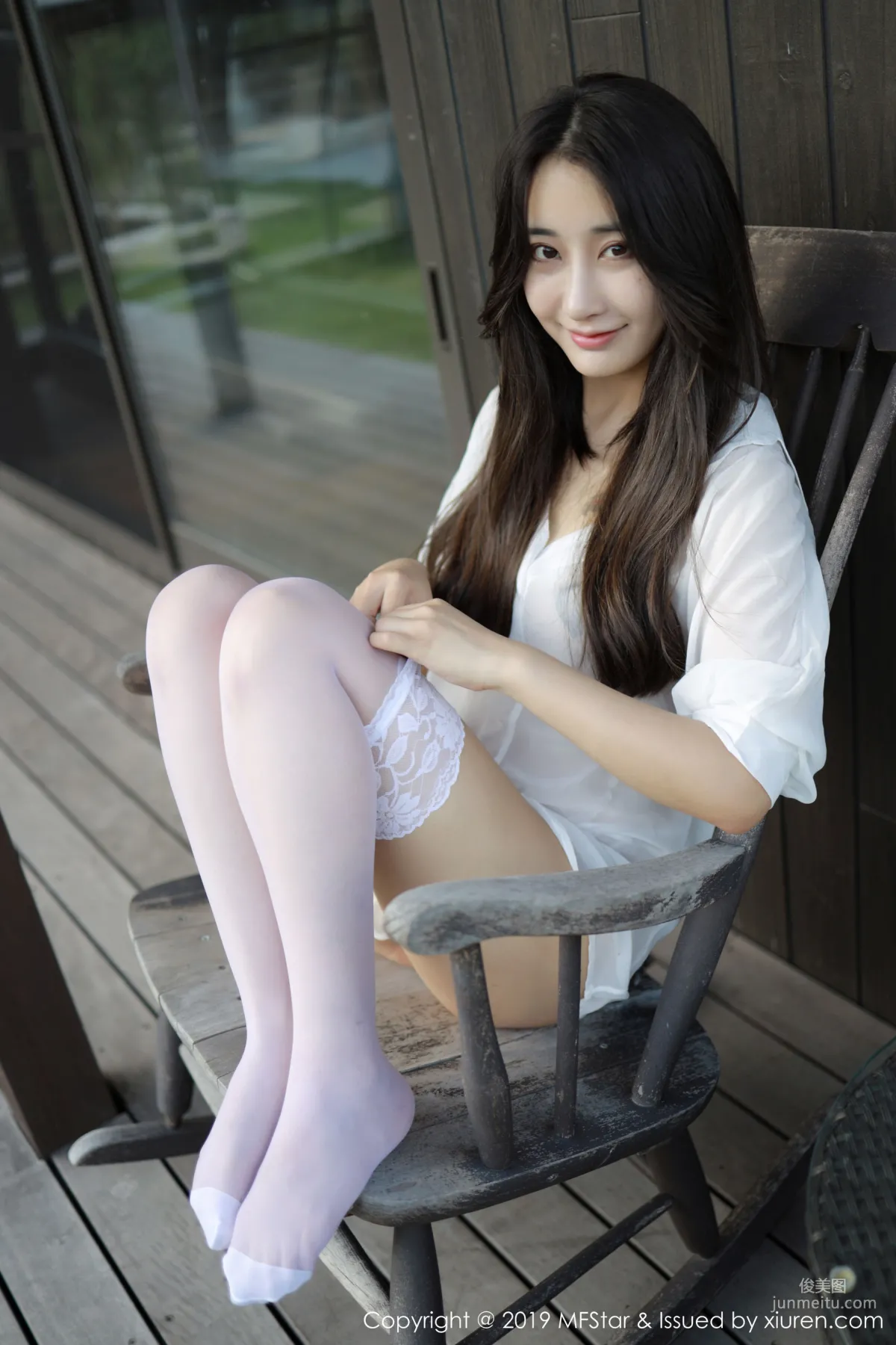 Betty Lin Zixin, Premium White Shirt Lady [MFStar] Vol.219 Photo Set photo 46