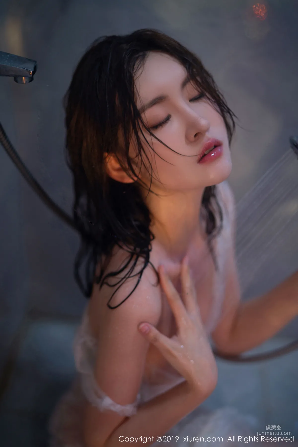 Shen Mengyao, Dripping and Crystal Clear Bathroom Wet Body, Graceful Posture Fully Showing Charm [XiuRen] No.1784 Photo Set photo 34