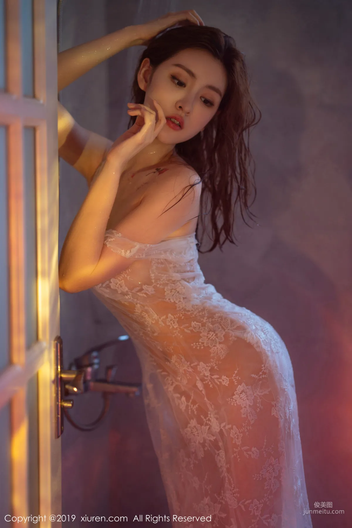 Shen Mengyao, Dripping and Crystal Clear Bathroom Wet Body, Graceful Posture Fully Showing Charm [XiuRen] No.1784 Photo Set photo 5