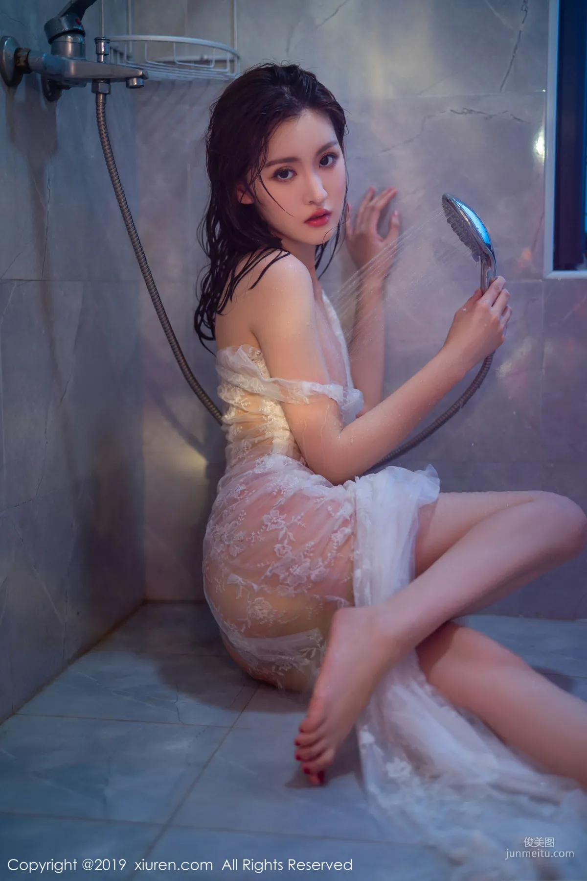 Shen Mengyao, Dripping and Crystal Clear Bathroom Wet Body, Graceful Posture Fully Showing Charm [XiuRen] No.1784 Photo Set photo 28