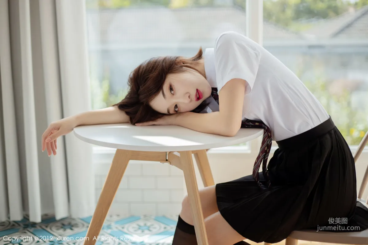 Xiao Jiuyue Student Uniform and Stockings [XiuRen] No.1729 Photo Set photo 5