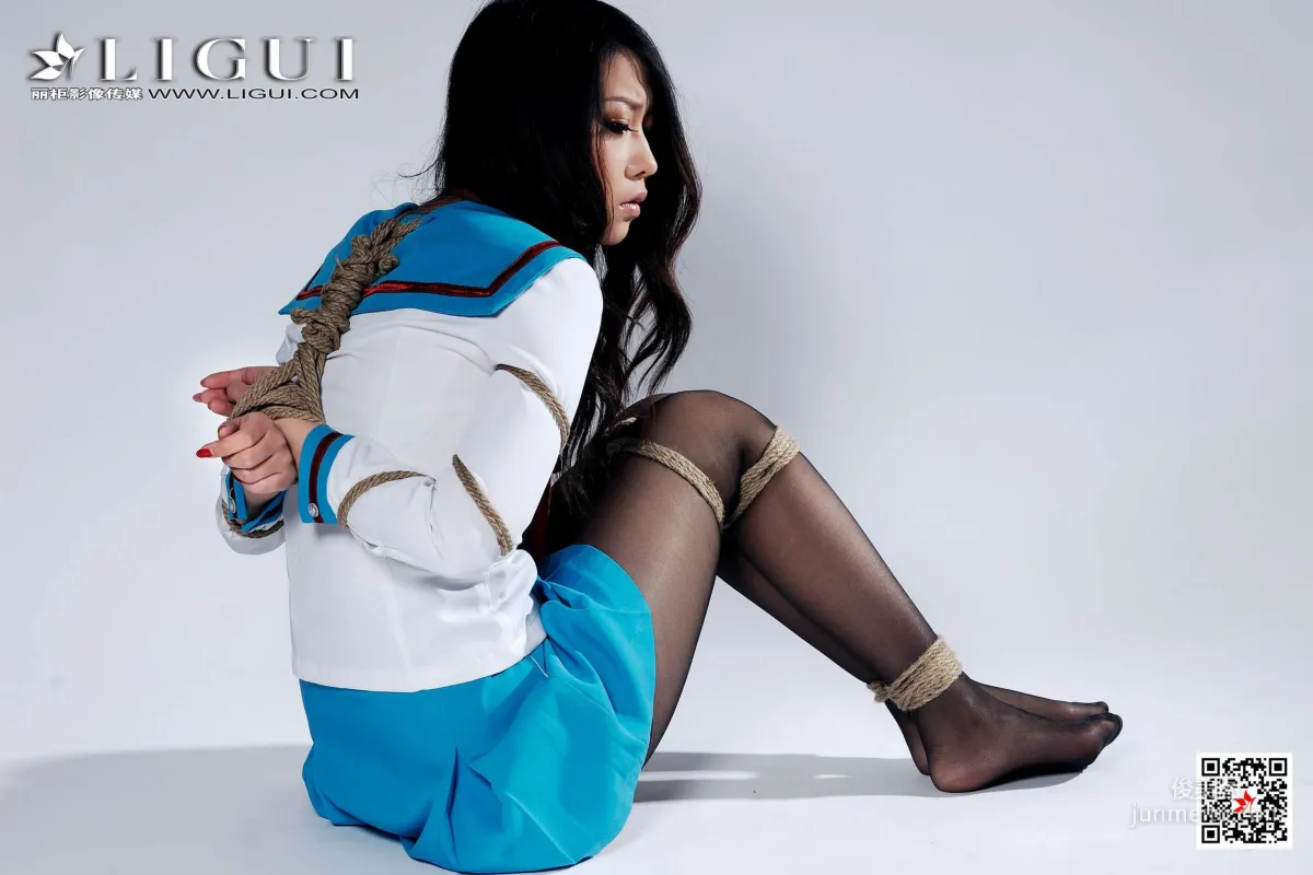 Model 幽幽《制服黑丝捆绑》 [丽柜美束Ligui] 写真集29