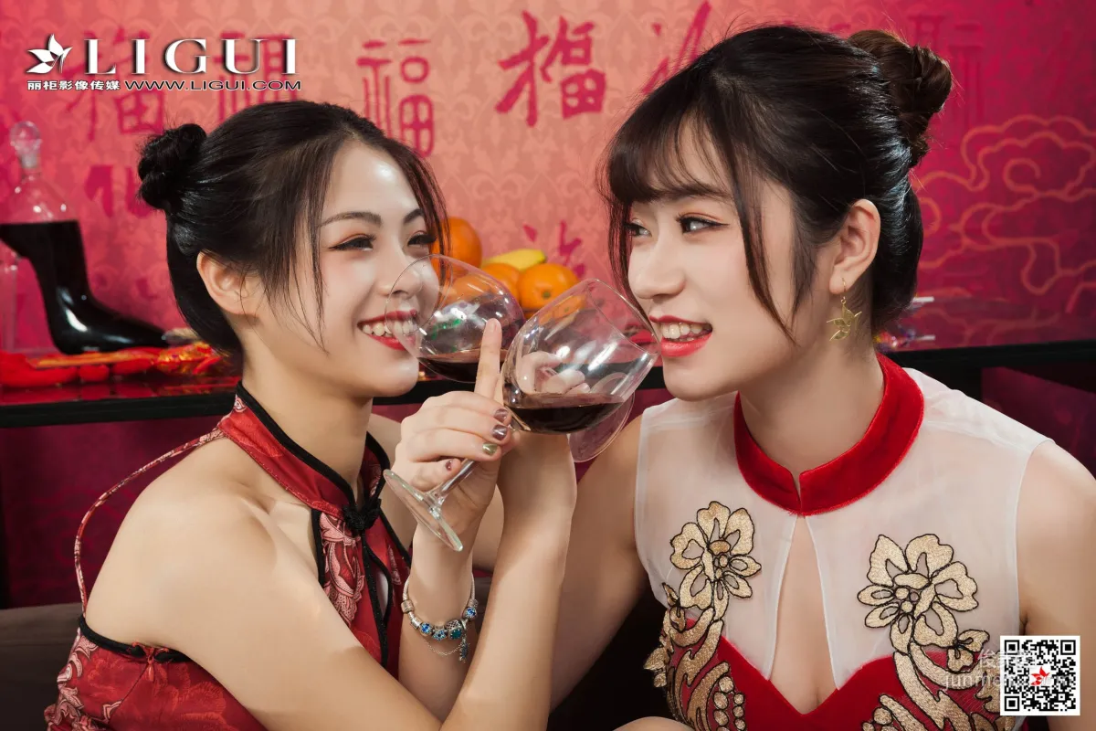Pan Pan & An Na, Qipao Sisters Celebrate the New Year [Ligui] Photo Set photo 50