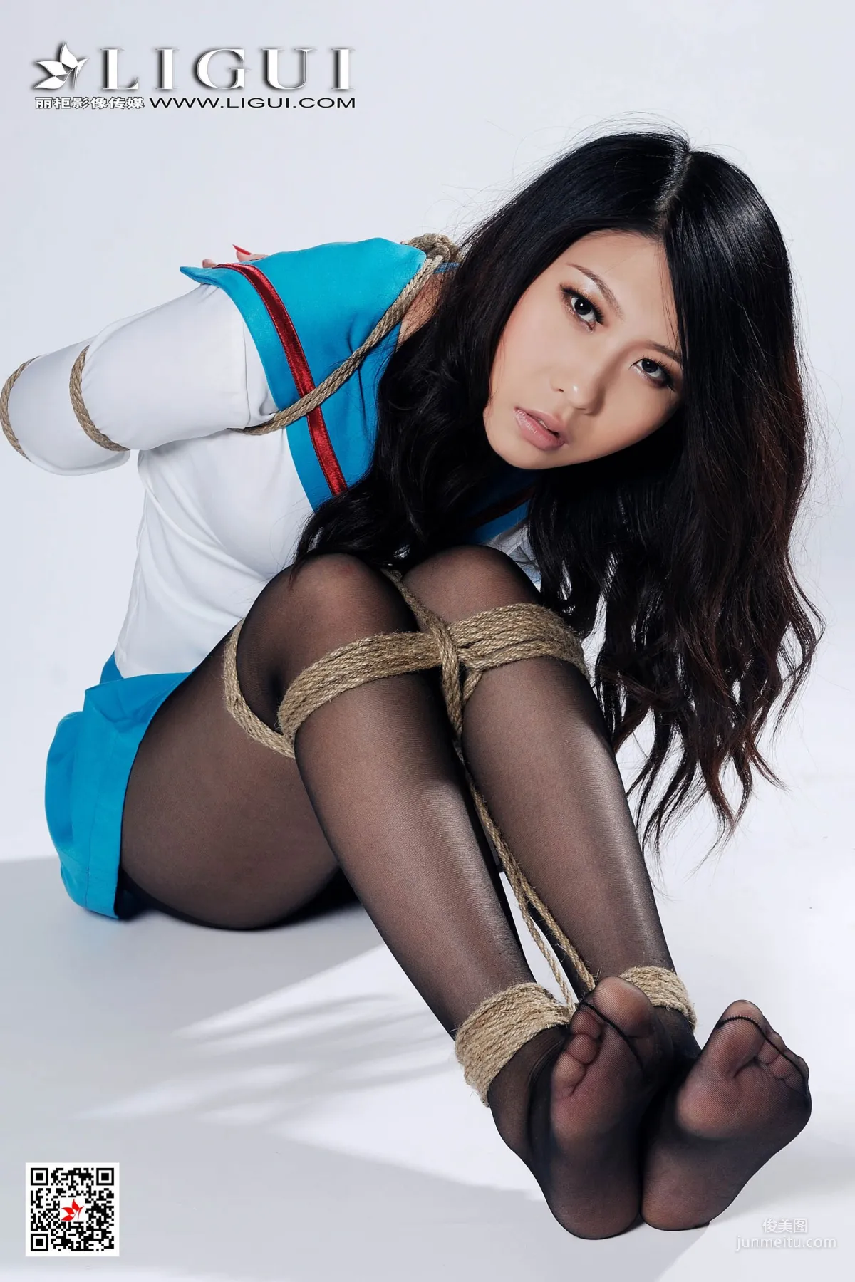 Model 幽幽《制服黑丝捆绑》 [丽柜美束Ligui] 写真集14