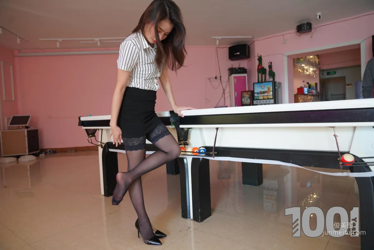 Model Zhen Zhen, Billiards Female Coach 3 [One Thousand and One Nights] Beautiful Legs High Heels Silk Stockings Photo Set photo 81