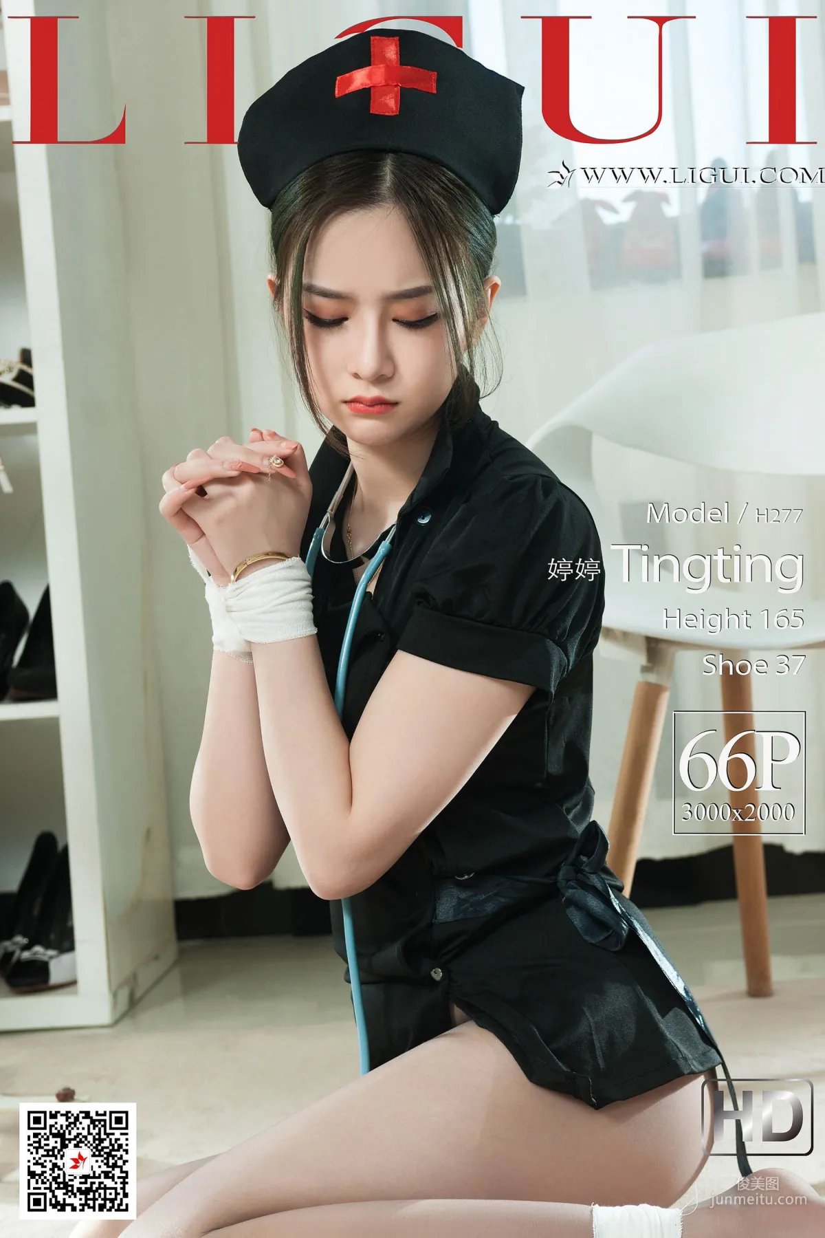 Model 婷婷《美丽的灰丝护士》 [丽柜美束Ligui] 写真集1