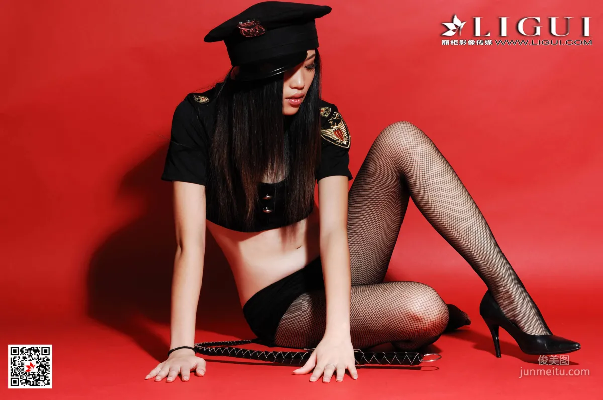 Model 左左《黑丝女警皮鞭》 [丽柜Ligui] 写真集16