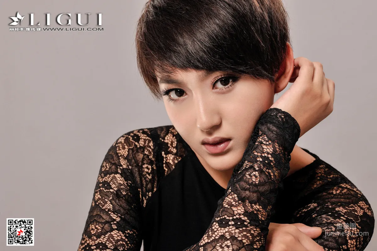 Model 晓琪《黑色蕾丝》 [丽柜Ligui] 网络丽人 写真集2