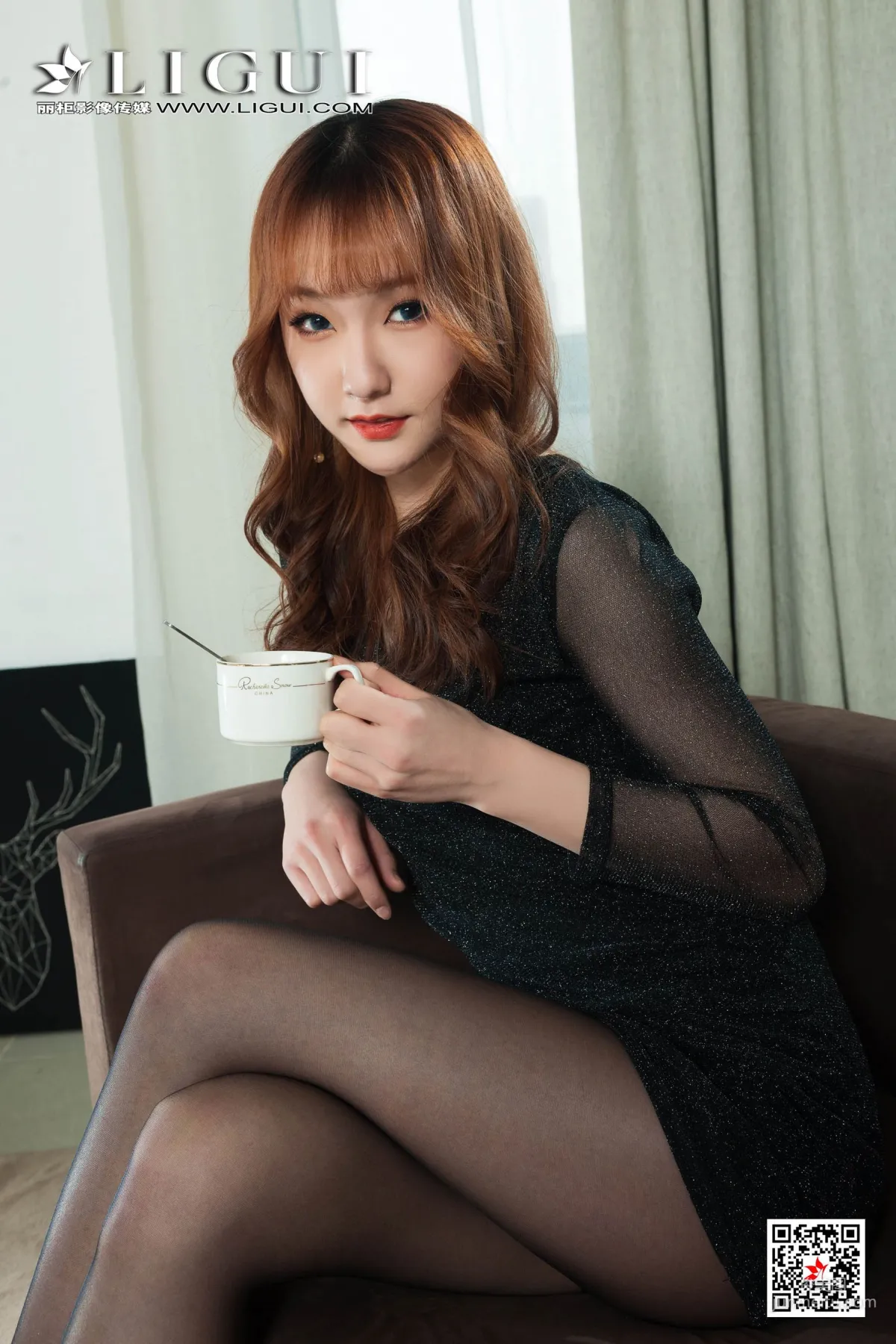 Model 蕊蕊《黑丝袜美腿玉足》 [丽柜Ligui] 写真集12
