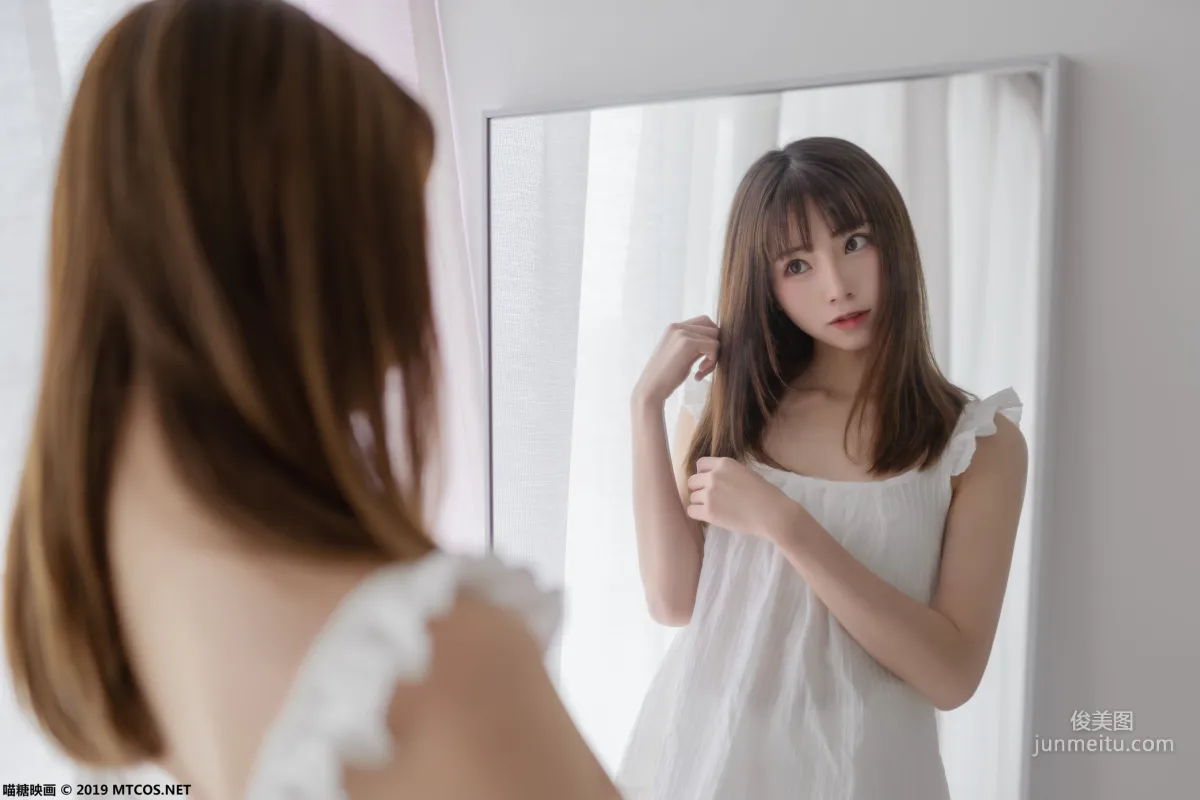 《白色睡衣》 [喵糖映画] VOL.056 写真集11
