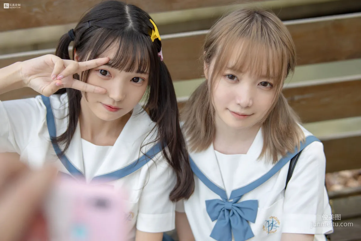 默陌&Aika《80D白絲過膝襪》 [森蘿财團] JKFUN-025 寫真集 73