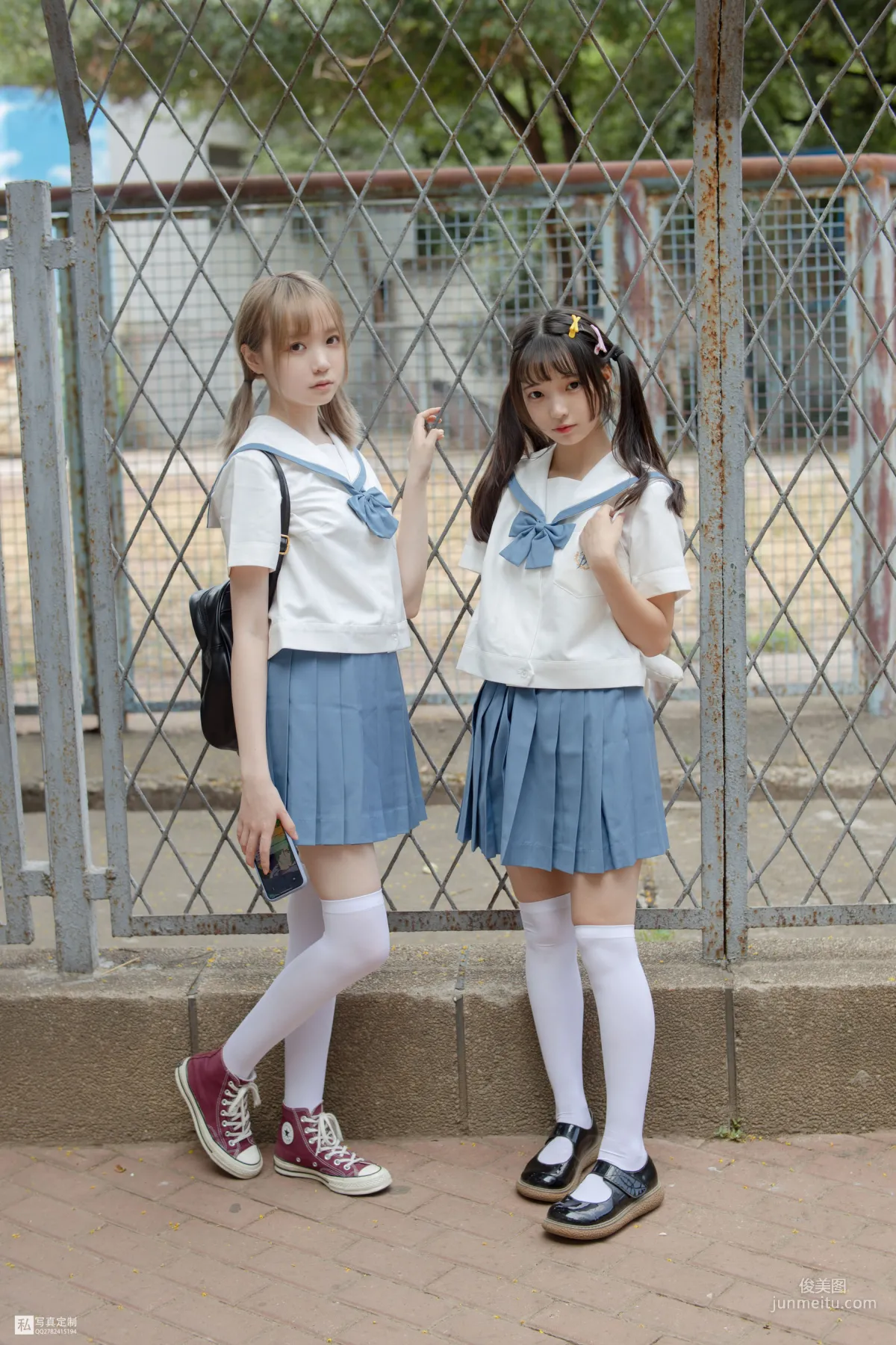 默陌&Aika《80D白絲過膝襪》 [森蘿财團] JKFUN-025 寫真集 12