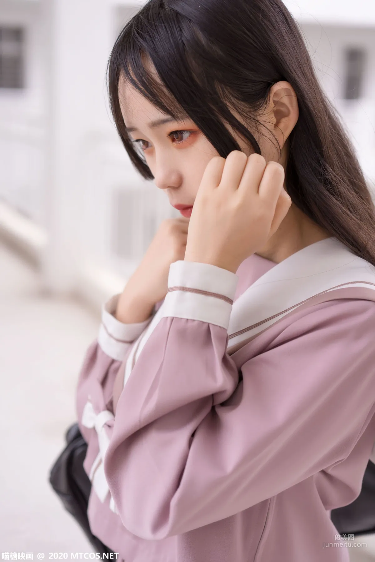 《粉色JK小姐姐》 [喵糖映画] VOL.074 写真集5