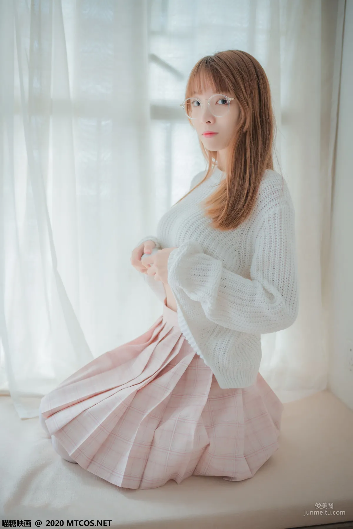 《粉格裙的眼睛娘》 [喵糖映画] VOL.077 写真集19