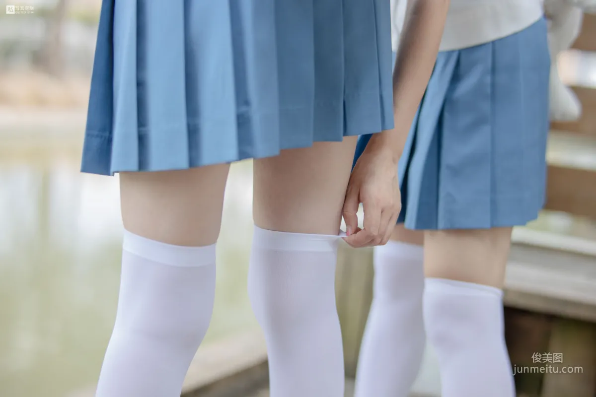 默陌&Aika《80D白絲過膝襪》 [森蘿财團] JKFUN-025 寫真集 59