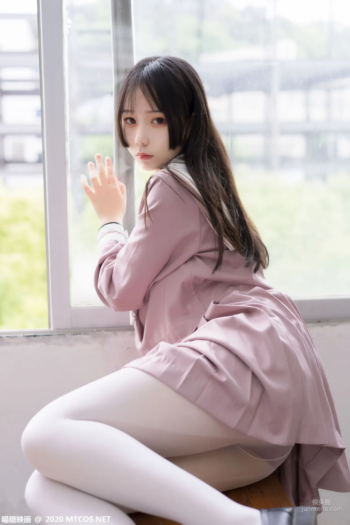 《粉色JK小姐姐》 [喵糖映画] VOL.074 写真集4