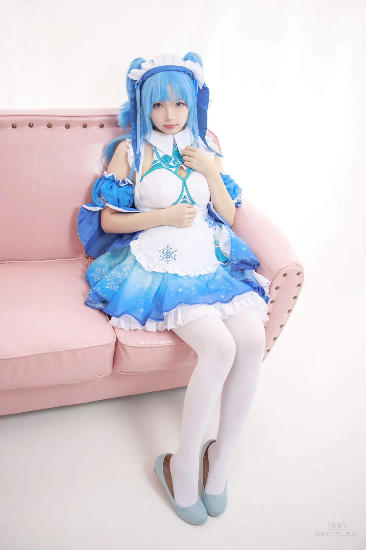 雪晴《珂朵莉 300D白丝》 [森萝财团] JKFUN-023 写真集1