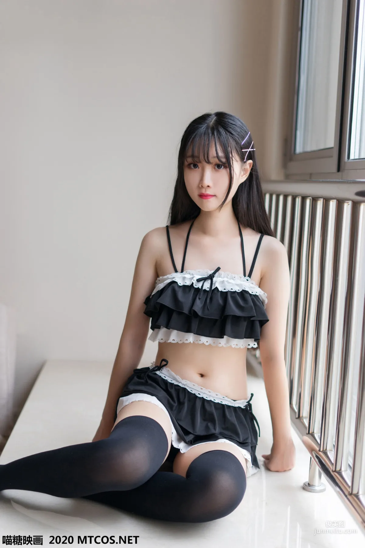 《蕾丝荷叶边泳衣》 [喵糖映画] VOL.102 写真集23